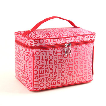 

Kcasa KC-MB01 Women Cosmetic Bag Large Capacity Storage Handbag Travel Toiletry Bags Makeup Box, Black/red/blue white