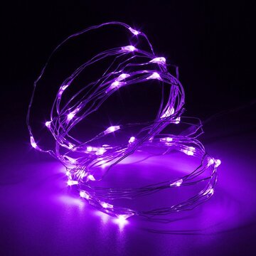 

5M 50 LED Copper Wire Fairy String Light Battery Powered Waterproof Xmas Party Decor, Red yellow blue green warm white white purple