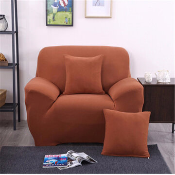 Two Seater Solid Colors Textile Spandex Strench Elastic Sofa Couch Cover Furniture Protector