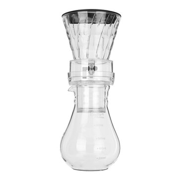 1000mL Glass Pot Pour Over Coffee Maker 