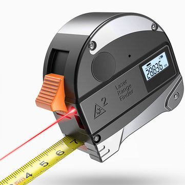 30M Laser Rangefinder Anti-fall Steel Tape High Precision Infrared Digital Laser Distance Meter Measure Distance Tool Tape
