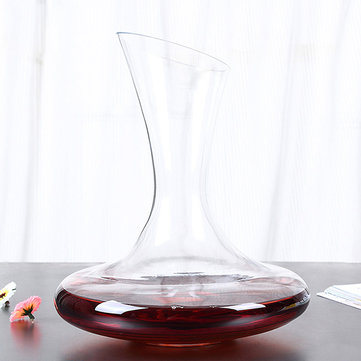 1500ml Elegant Lead-free Crystal Glass Wine Decanter Red Wine Carafe Aerator Wine Pourer