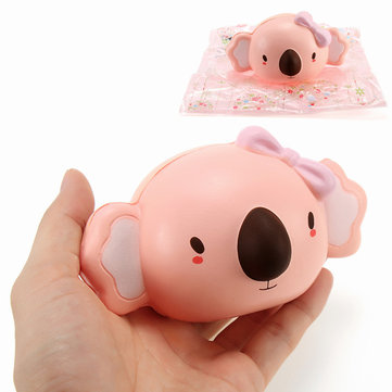 

NO NO Squishy Koala Bear Slow Rising With Packaging Collection Gift Decor Soft Squeeze Toy, Pink