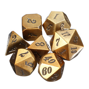 

Antique Color Heavy Dice Set Polyhedral Dices, White