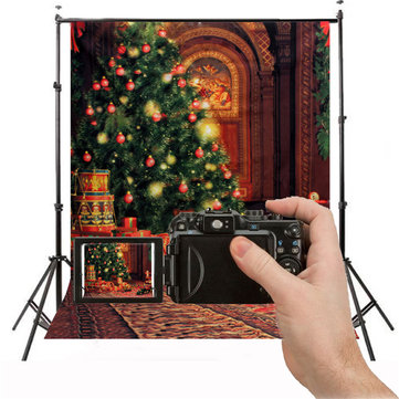 1.5X2.1m क्रिसमस फोटोग्राफी बैकड्रॉप पृष्ठभूमि