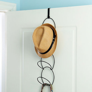 Hats Clothes Tie Interlink Holder Wire Stackable Storage Rack Kitchen Organizer Door Wall Hooks