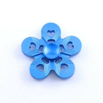 Aluminum Alloy Five Leaves Colorful Fidget Hand Spinner EDC Reduce Stress Focus Attention Toys