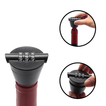 KCASA SP004 Wine Stopper with Password Combination Lock 