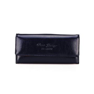 Vintage Elegant Waxy PU Leather Wallet