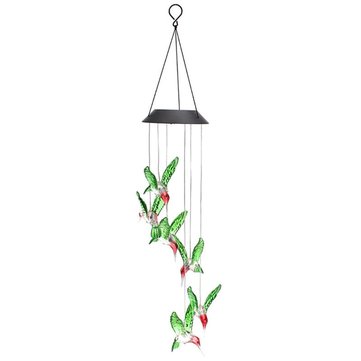 

LED Solar Pendant Light Lamp Hummingbird Wind Chime