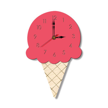 Acrylic Ice Cream Clock
