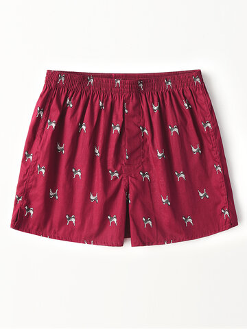 Floral Pattern Print Boxer Shorts