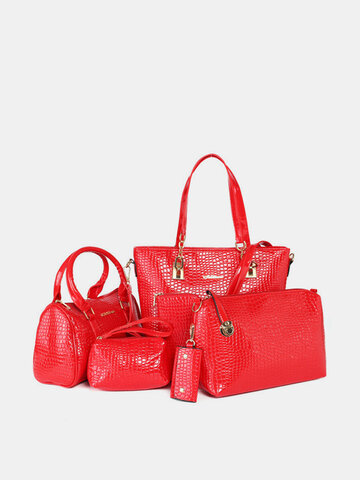 Women Elegant Patent Leather Bag