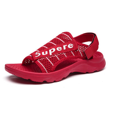 Sandales de plage en tissu pour hommes-Red