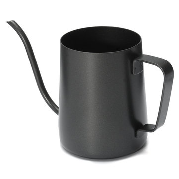 

350ml Stainless Steel Pour Over Drip Kettle Long Narrow Spout Black Teapot Home Office Drinkware