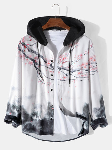 Landscape Ink Painting Hooded Shirts