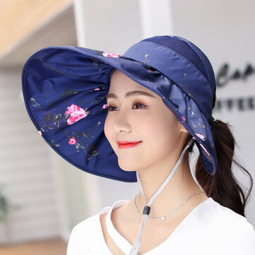 Women's Sun Visor Printed Top Hat Sun Protection