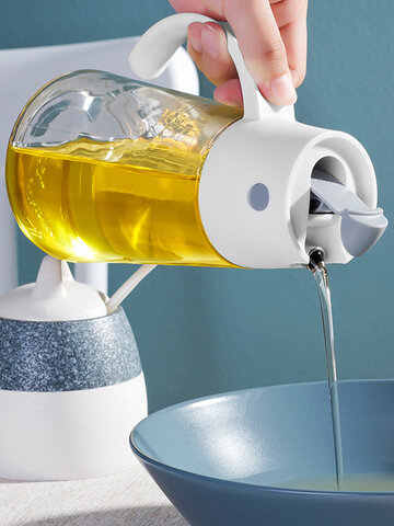 Стеклянная бутылка для хранения приправ для кухни Влагостойкий пыленепроницаемый соус большой емкости Масло Бутылка для уксуса