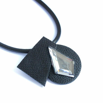 Colar feminino moderno colar de broche de cristal