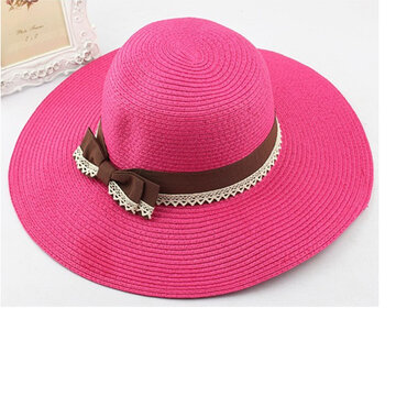 المرأة الصيف شاطئ واسعة كبيرة حافة قبعة الشمس قبعة قناع