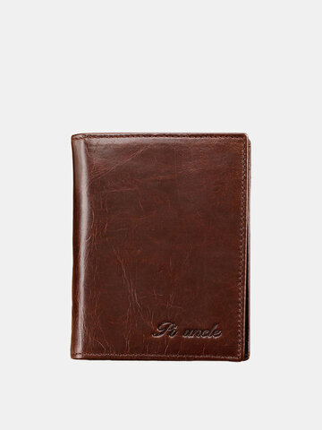 Men Genuine Leather RFID Wallet