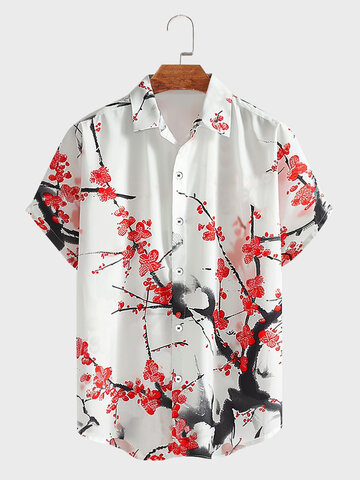 Camisas Japonesas em Flor de Cerejeira