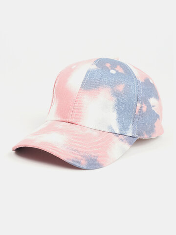 Unisex Tie-dye Cotton Multi-color Gradient Color Baseball Hat