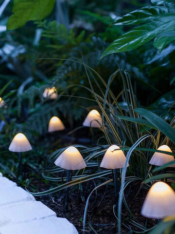 1 PC 10/12/20/30 LED Solar String Light Garden Decoration Mushroom Lights Waterproof Garland Patio Decor Outdoor Lamp