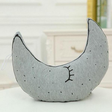 

Luminous Star Moon Ghost Light Bulb Plush Throw Pillow Noctilucence Cushion Gifts, White