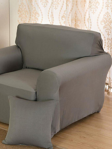 Capa extensível para sofá em cor sólida e fácil remoção de proteção para móveis com capa deslizante 