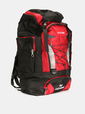 Large Capacity 80L Camping Hiking Travel Nylon Backpack Luggage Bag