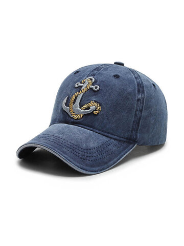 Sombrilla de gorra de béisbol de mezclilla lavada con ribete personalizado para exteriores Sombrero