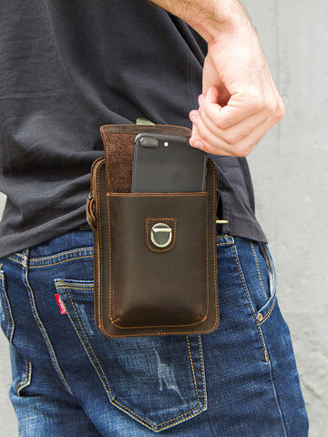 Multi-carry Genuine Leather 6.5 Inch Phone Bag Crossbody Bag Waist Bag Sling Bag