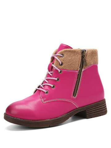 Retro Casual Tooling Short Boots