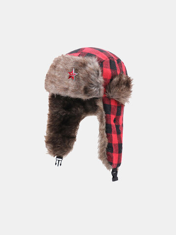Men Thicken Cold-proof Trapper Hat