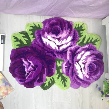 Rose Carpet Bedroom Living Room Rugs Corridor Porch Flower Plush Floor Mat Indoor Home Rug