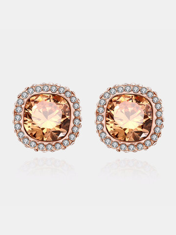 INALIS® Square Crystal Earrings