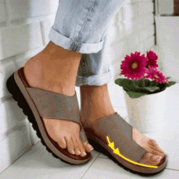 Leopard Clip Toe Platform Sandals