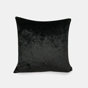 Nordic Simple Solid Color Rabbit Fur Plush Pillow Home Bedroom Pillowcase