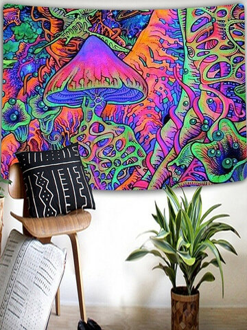 Abstract Mushroom Psychedelic Background Cloth Background Wall Decoration Cloth Tapestry Home Decoration Mural Tapestry
