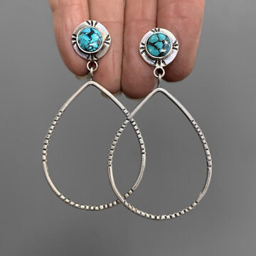 Water Drop Turquoise Earrings