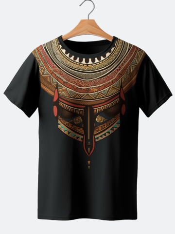 Ethnic Totem Print T-Shirts
