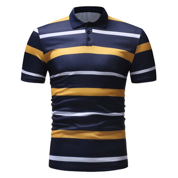 Business Casual Striped Golf Shirts