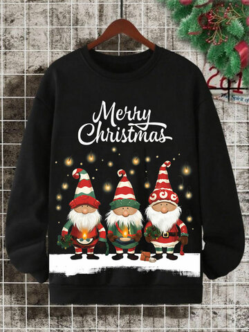Santa Claus Print Sweatshirts