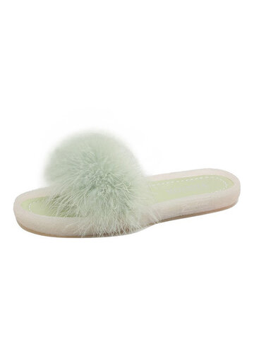 Sweet Plush Furry Decor Comfy Soft Sole Cute Slippers