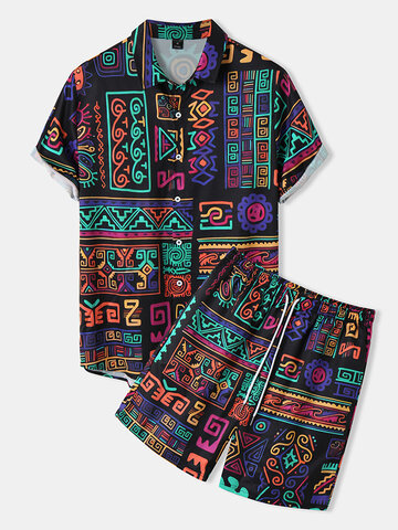 Tribal Geometric Print Outfits
