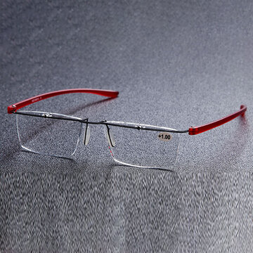 Unisex Metal HD Frameless Reading Glasses