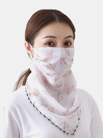 Summer Printing Neck Mask Sunscreen Ear-mounted 
