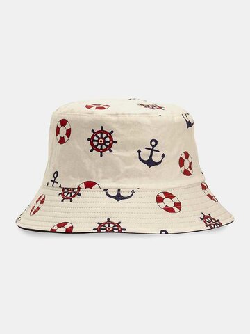 Unisex Cotton Print Bucket Hat