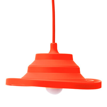 Folding Lampshade Silicone Ceiling Lamp